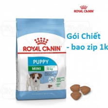 ROYAL CANIN MINI PUPPY - Thức ăn chó con giống nhỏ gói zip 1kg