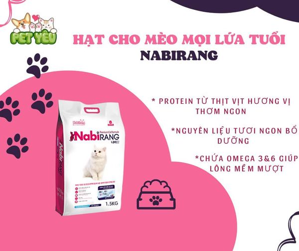 Thức ăn mèo Hàn Quốc Nabirang bao 5kg