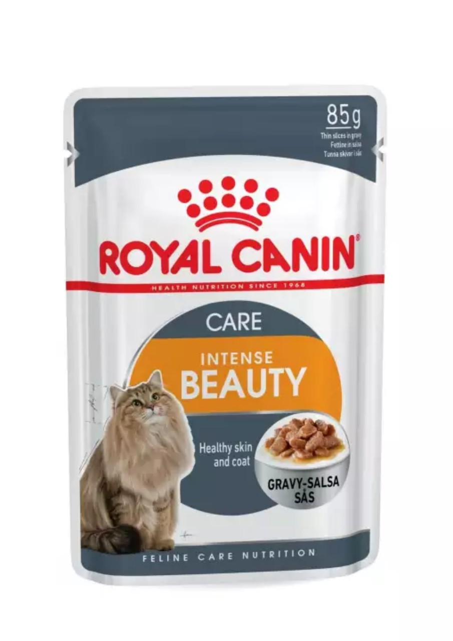 Royal Canin Intense Beauty GRAVY - Chăm sóc da và lông khỏe đẹp 85gr