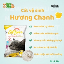 Cát vệ sinh - OSTECH CAT LOVER hương CHANH 5L