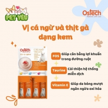 Gói dinh dưỡng OSTECH dành cho mèo - Vị Cá Ngừ & Thịt Gà 15g (4 Que)