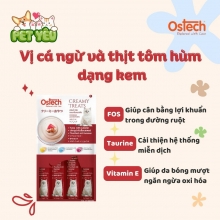 Gói dinh dưỡng OSTECH dành cho mèo - Vị Cá Ngừ & Tôm Hùm 15G (4 Que)