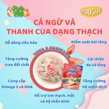 Pate cho mèo - MOOCHIE vị Cá Ngừ & Thanh Cua 70g