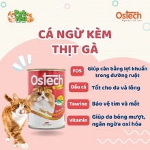 Pate cho mèo OSTECH GOURMENT - Vị Cá Ngừ & Thịt Gà 400g