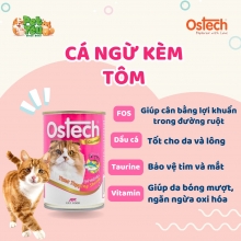 Pate cho mèo OSTECH GOURMENT - Vị Cá Ngừ & Tôm 400g
