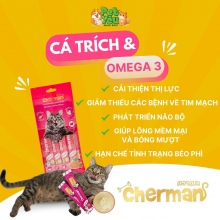 Súp thưởng cho mèo CHERMAN - Vị Cá Trích & Omega 3 