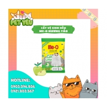 Cát vệ sinh cho mèo ME-O hương táo gói 5 Lits