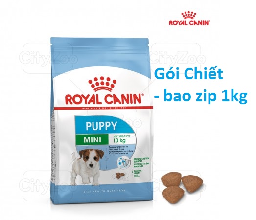 ROYAL CANIN MINI PUPPY - Thức ăn chó con giống nhỏ gói zip 1kg