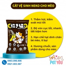 Cát Vệ sinh cho mèo NEKO - HƯƠNG SOCOLA CHUỐI gói 5 Lít