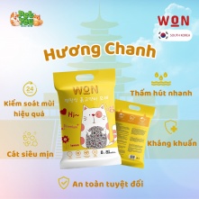 Cát vệ sinh Won Premium - hương Chanh 8.8L