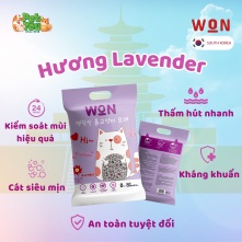 Cát vệ sinh Won Premium - hương Lavender 8.8L