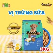 Hạt cho chó Ganador Puppy - Vị trứng & sữa 3kg