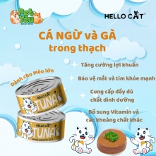 Pate cho mèo HELLO CAT TUNA - Vị Cá Ngừ & Gà