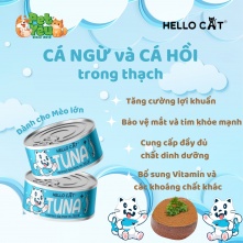 Pate cho mèo HELLO CAT TUNA - Vị Cá Ngừ & Cá Hồi 