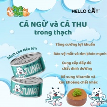 Pate cho mèo HELLO CAT TUNA - Vị Cá Ngừ & Cá Thu