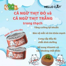 Pate cho mèo HELLO CAT TUNA - Vị Cá Ngừ thịt đỏ & thịt trắng