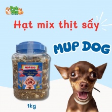 Hạt cho chó Mup Dog Mix thịt sấy 1Kg
