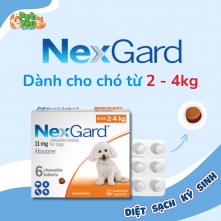 Viên nhai Nexgard trị ve dành cho chó từ 2 - 4KG