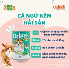 Pate cho mèo OSTECH GOURMENT - Vị Cá Ngừ & Hải Sản 400g