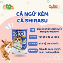 Pate cho mèo OSTECH GOURMENT - Vị Cá Ngừ & Shibaru 400g