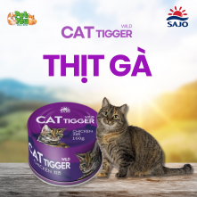 Pate CAT TIGGER Wild dành cho mèo - Vị Thịt Gà lon 160g