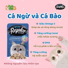 Pate cho mèo REGALOS - vị Cá Ngừ & Cá Bào 70g