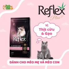 Thức ăn hạt Reflex dành cho mèo mẹ và mèo con - Vị Thịt cừu & Gạo