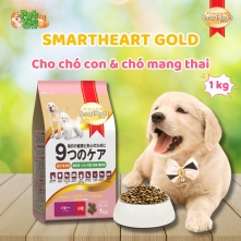 Thức ăn hạt SmartHeart Gold dành cho chó con và chó đang mang thai 1kg