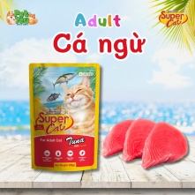 Pate SuperCat dành cho mèo lớn - Vị Cá ngừ 400g