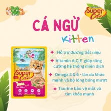 Pate cho mèo - SUPER CAT vị Cá Ngừ 85g ( Dành cho Mèo con)