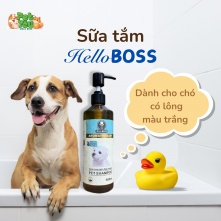 Sữa tắm HelloBoss dành cho chó có lông trắng 500ml