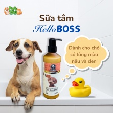 Sữa tắm HelloBoss dành cho chó có lông nâu & đen 500ml