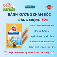 Bánh xương chăm sóc răng PEDIGREE DENTASTIX 60GR