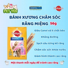 Bánh xương chăm sóc răng PEDIGREE DENTASTIX PUPPY 56GR