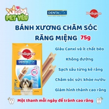 Bánh xương chăm sóc răng PEDIGREE DENTASTIX 75GR