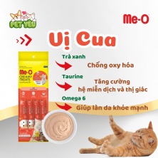 Súp thưởng cho mèo Me-o Creamy Treats 60gr (15g x 4 ) - VỊ CUA