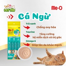 Súp thưởng cho mèo Me-o Creamy Treats 60gr (15g x 4 ) - VỊ CÁ NGỪ