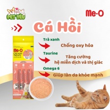 Súp thưởng cho mèo Me-o Creamy Treats 60gr (15g x 4 ) - VỊ CÁ HÔI·