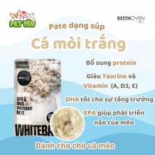 Pate cao cấp dành cho chó và mèo Beethoven - VỊ CÁ MÒI TRẮNG