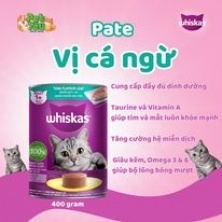 PATE WHISKAS vị cá ngừ lon  400GR