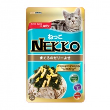 Pate nekko vị cá ngừ kèm topping rong biển và trứng cho mèo  gói 70gr