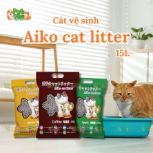 Cát vệ sinh đất sét dành AIKO gói 15L