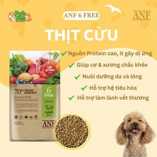 Hạt dành cho chó - ANF 6 Free vị Thịt Cừu gói 2KG