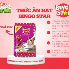 Thức ăn mèo BINGO STAR - VỊ CÁ THU gói 1kg