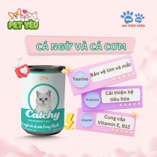 Pate mèo CATCHY LON 400GR - cá ngừ và cá cơm