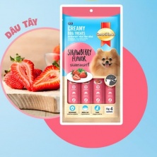 SMART HEART CREAMY DOG - Bánh thưởng dạng kem vị DÂU