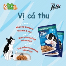 Pate cho mèo - Purina Felix vị Cá Thu 85g