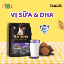 Hạt cho chó Ganador Premium Puppy - Vị Sữa & DHA 