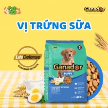 Hạt cho chó Ganador Puppy - Vị trứng & sữa 400g