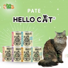 Pate HELLO CAT dành cho mèo - lon 400g